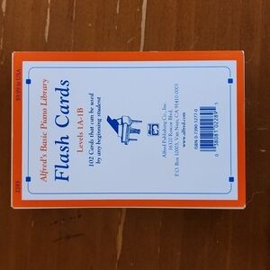 Alfred's Piano Library Flash Cards, Levels 1A–1B – excellent condition!